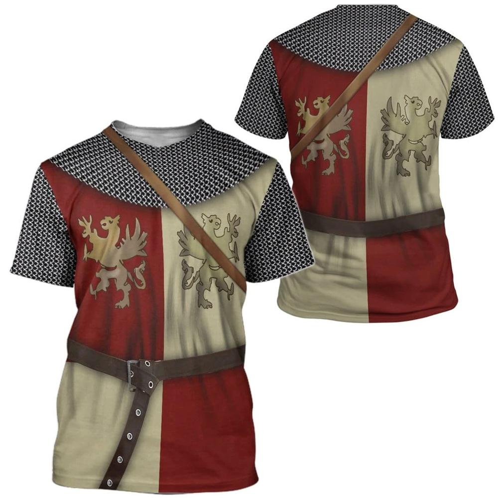 3D Printing Knight Armor - Футболка мужская с рисунком рыцарей и