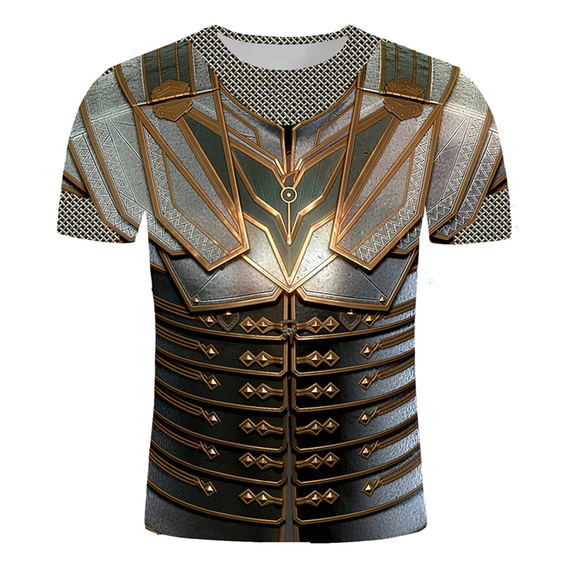 Ретро-футболка с 3D-принтом в  – обзор и цена 3D Printing Knight Armor